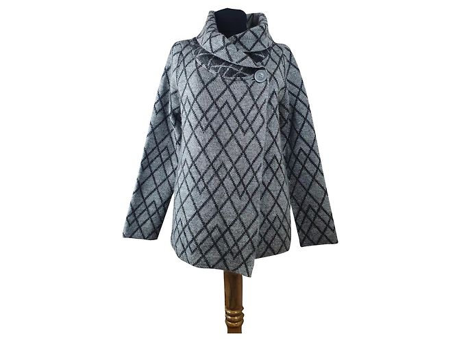 Christian Siriano Strickjacke Grau M