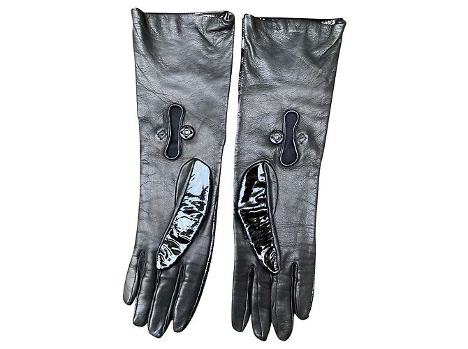 Erhabene Prada lange Handschuhe
