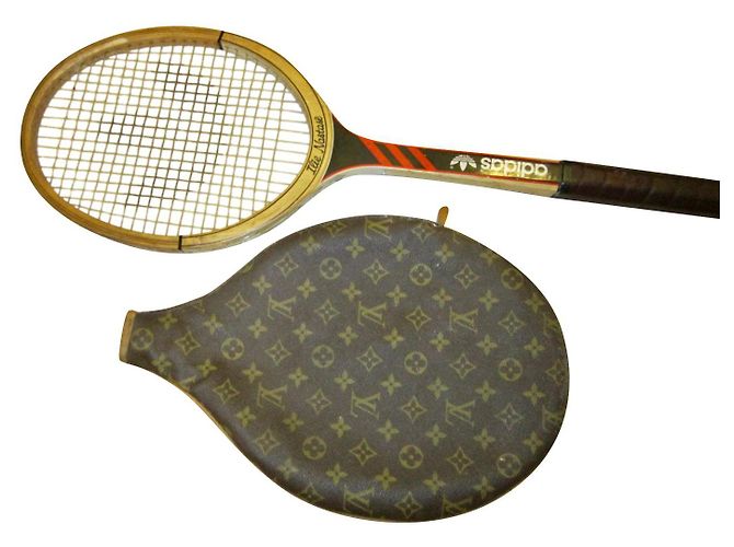 Louis Vuitton tenis racket cover Brown