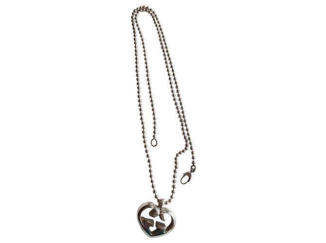 Gucci Corazón de plata esterlina GG 925