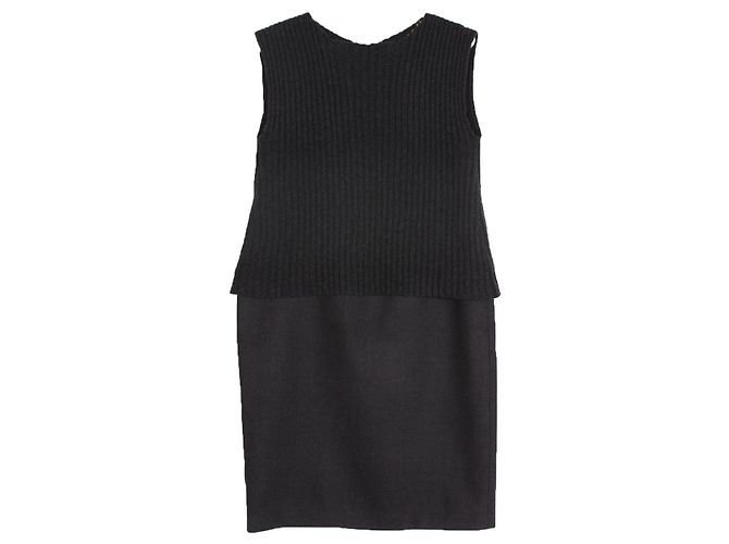 Dolce & Gabbana Kleid schwarz Wolle