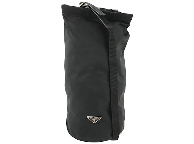 Prada Porte-bouteille pour sac à bandoulière Tessuto en nylon noir  ref.404987