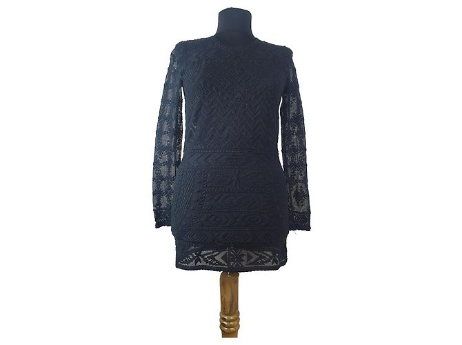 Top de encaje negro Isabel Marant