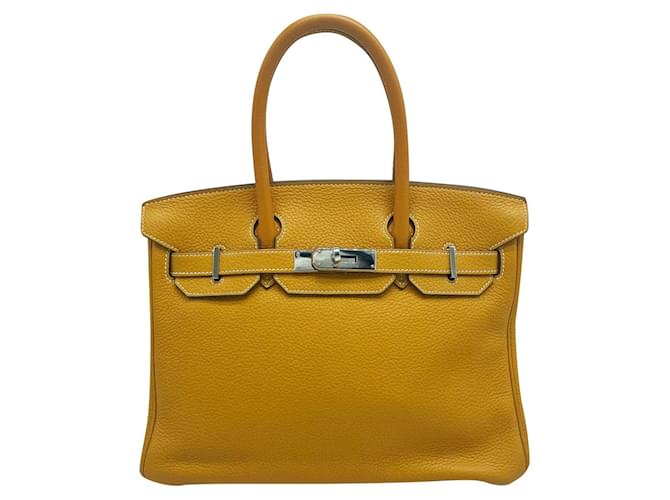 Hermès BRIKIN 30 Orange Leather  ref.405244