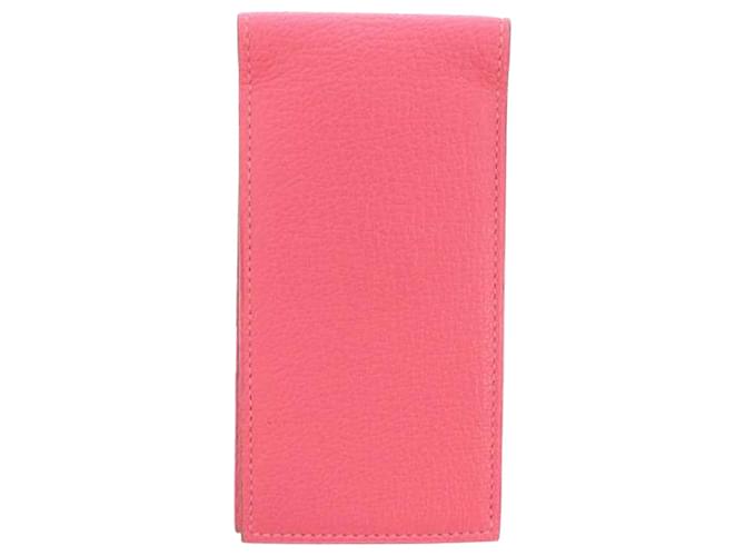 Hermès Capa de post-it da Hermes Pink Epsom Rosa Couro Bezerro-como bezerro  ref.405501