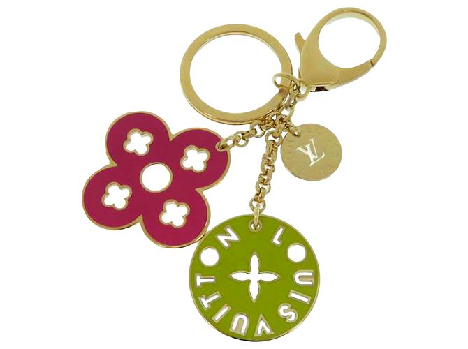 Louis Vuitton Gold Porte Cles Looping Bag Charm Multiple colors Golden