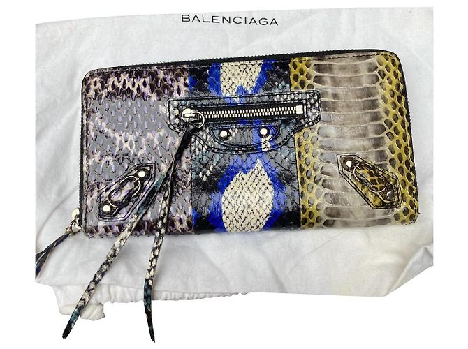 City Sublime Balenciaga python print wallet