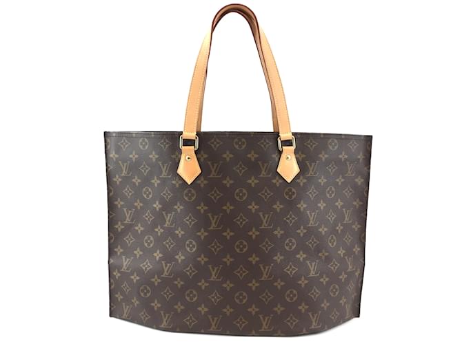 Louis Vuitton All-in Tote PM Monogram Canvas Brown Leather  ref.406101