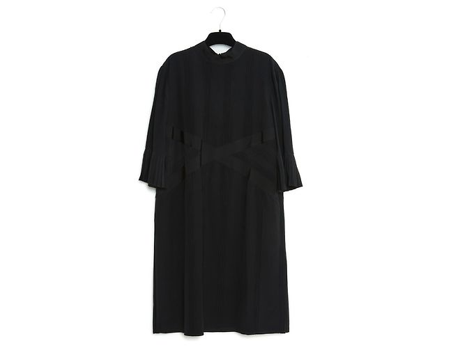 Fendi RÜSCHEN AUS KREPP SCHWARZ FR40 NEU