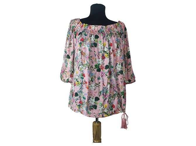 Autre Marque Rich and Royal Oversize Bluse aus Viscose Mehrfarben
