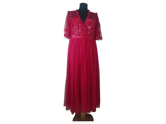Needle & Thread Red Maxi Dress