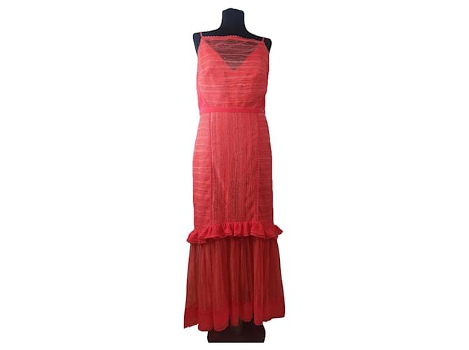 Three Floors Fashion Dresses Coral Polyester Nylon Modal  ref.406199
