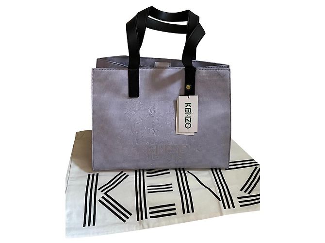 Kenzo Tote Bag Lila Polyurethan