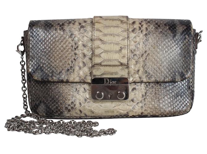 Christian Dior. MISS DIOR bag. Cinza Couro  ref.406254