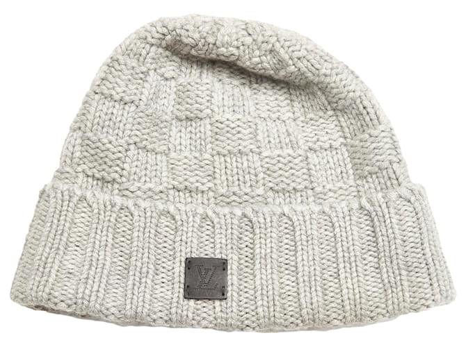 Louis Vuitton Helsinki Damier Cashmere Beanie - Grey Hats