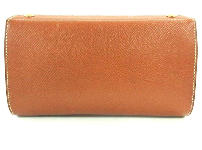 Hermès Clutch bag Golden Leather  ref.406711