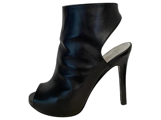 Free Lance Ankle Boots Black Leather  ref.406892