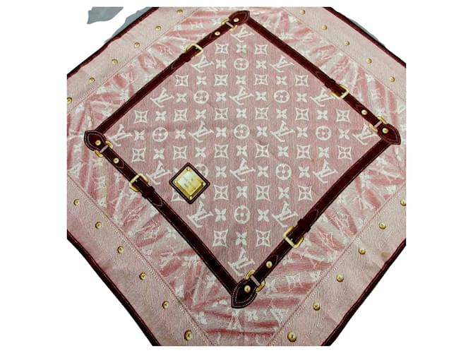 Louis Vuitton Scarf Pink Silk  ref.406895