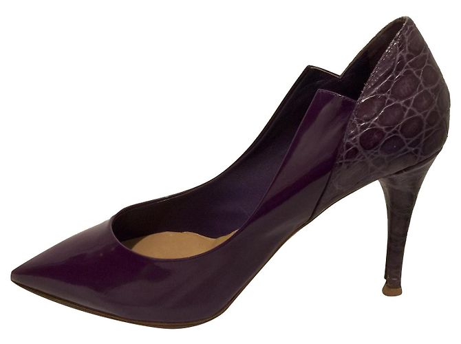 Chloé Lack-Pumps in Dunkellila Dunkelviolett
