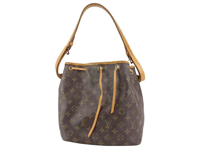 Louis Vuitton Monogram Petit Noe Drawstring Bucket Hobo Bag 3lvn1025  Leather ref.407162 - Joli Closet