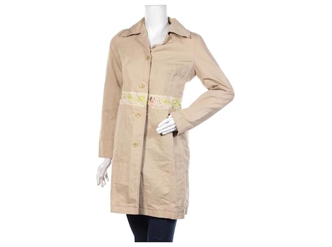 IQ + Berlin Coats, Outerwear Beige Cotton Polyamide  ref.407200