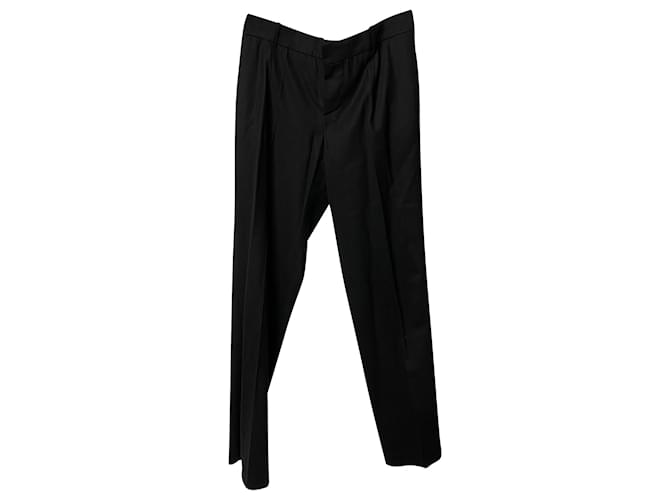 Chloé Pantaloni sartoriali Chloe in seta nera Nero  ref.407846