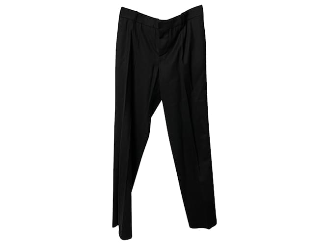 Chloé Pantalones de vestir de Chloe en seda negra Negro  ref.407846