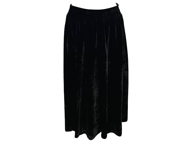 Golden Goose Cassiopeia Skirt in Black Velvet  ref.407851