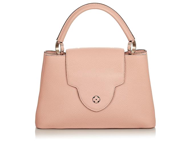 Louis Vuitton Pink Taurillon Capucines PM Leather Pony-style calfskin  ref.408024