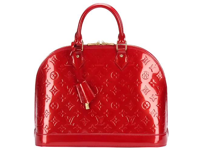 Louis Vuitton Red Vernis Alma PM Leather Patent leather  ref.408037