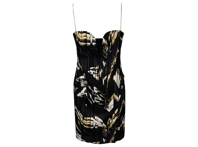 Kenzo Sweetheart Bodycon Dress in Multicolor Polyester Multiple colors