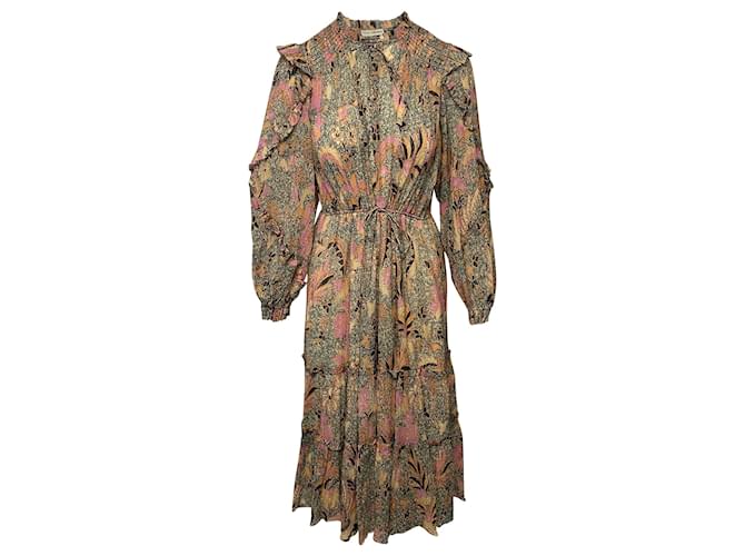 Ulla Johnson Paola Ruffled MIdi Dress 