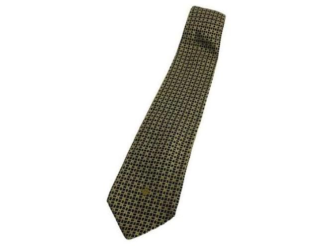 Versace Krawatten Gelb Seide  ref.408334
