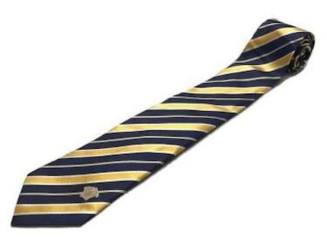 Versace Krawatten Gelb Seide  ref.408339