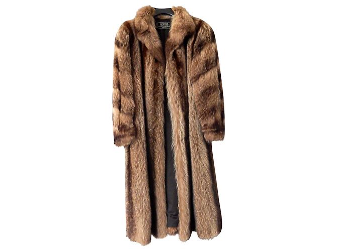 Autre Marque Cappotto di pelliccia Claude ALEXANDRE marrone XL