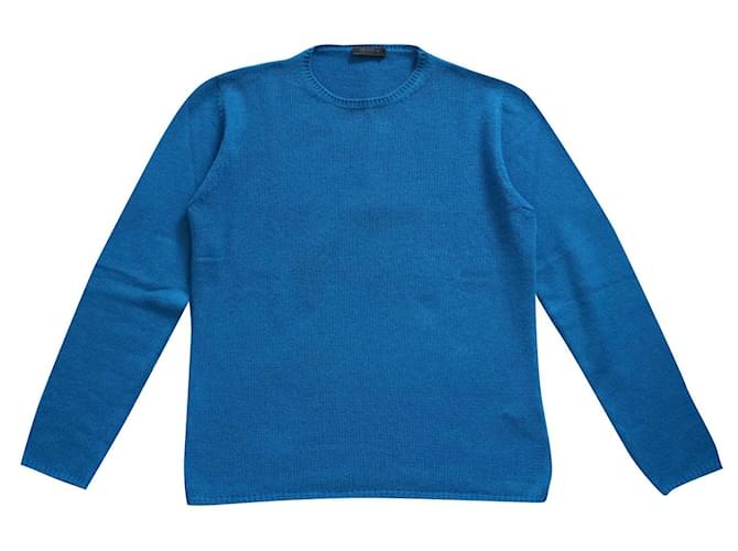 Prada Cashmere sweater Blue  ref.408342