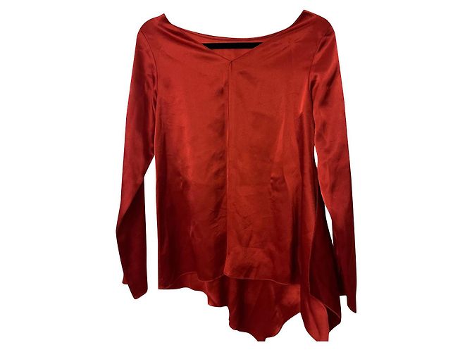 Gerard Darel Red Polyester Top