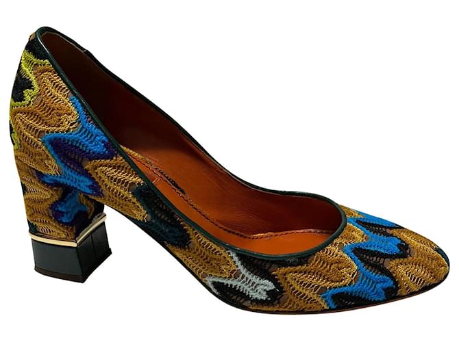 Missoni Raschel Heels in Multicolor Acrylic Multiple colors  ref.408413