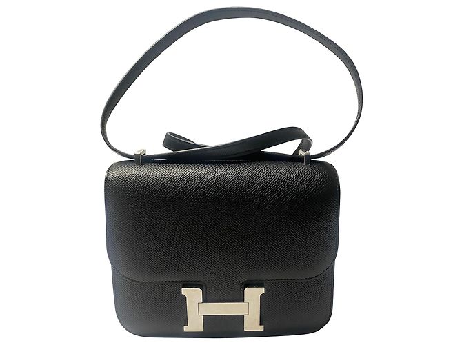 Hermès Hermes Constance 18 in pelle epsom nera Nero