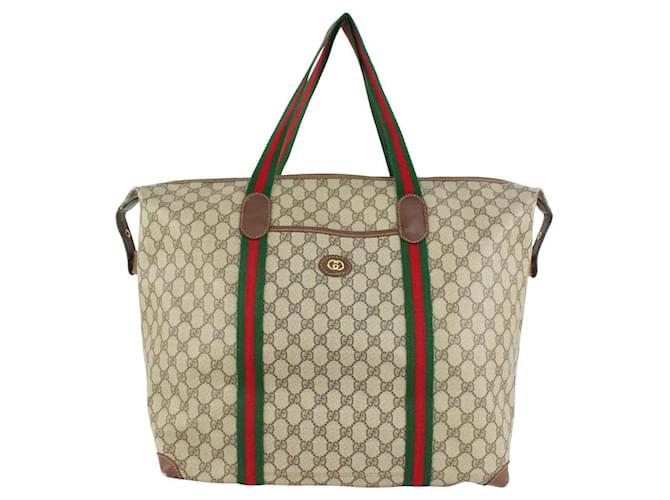 Gucci XL Supreme GG Monogram Web Travel Tote Leather  ref.408450