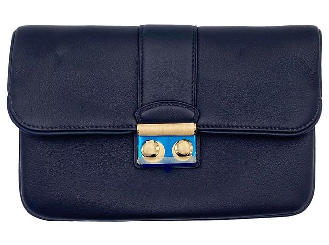 Louis Vuitton Sofia Coppola Clutch Slim Azul Nuevo Azul oscuro