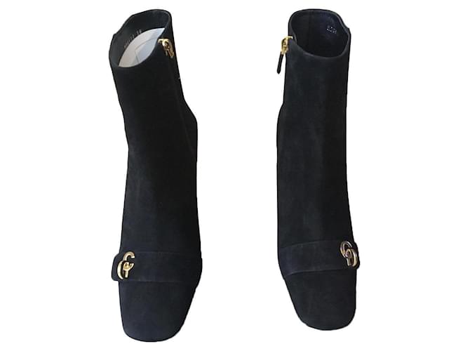 Dior Boots Suede Noir  ref.408595