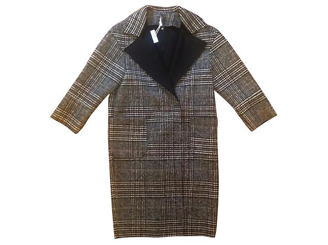 Impérial Cappotti, Cappotti Nero Grigio Bordò