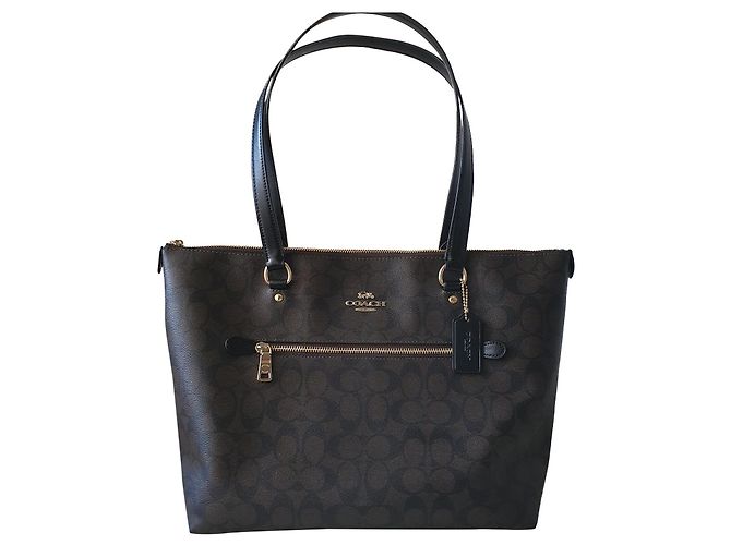 Borsa Tote Coach in Pelle Nera Nero