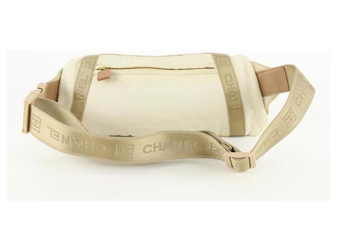 Chanel Beige CC Sports Logo Belt Bag Fanny Pack Waist Pouch Leather  ref.408852 - Joli Closet