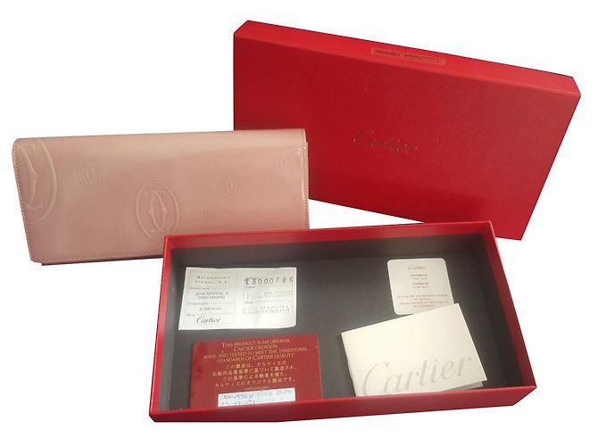 Cartera Cartier de piel rosa