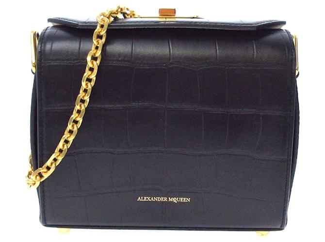 Alexander McQueen Shoulder bag Black Leather  ref.409138
