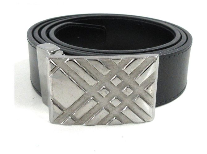 Burberry Gürtel Schwarz Leder