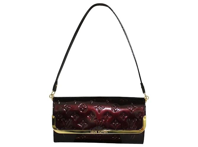 Louis Vuitton Rossmore Amarante Vernis MM Clutch/ Handbag Red Dark red  ref.409273 - Joli Closet
