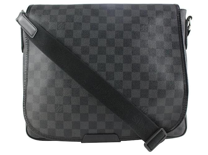 Louis Vuitton Damier Graphite Daniel MM Messenger Crossbody Leather  ref.409318